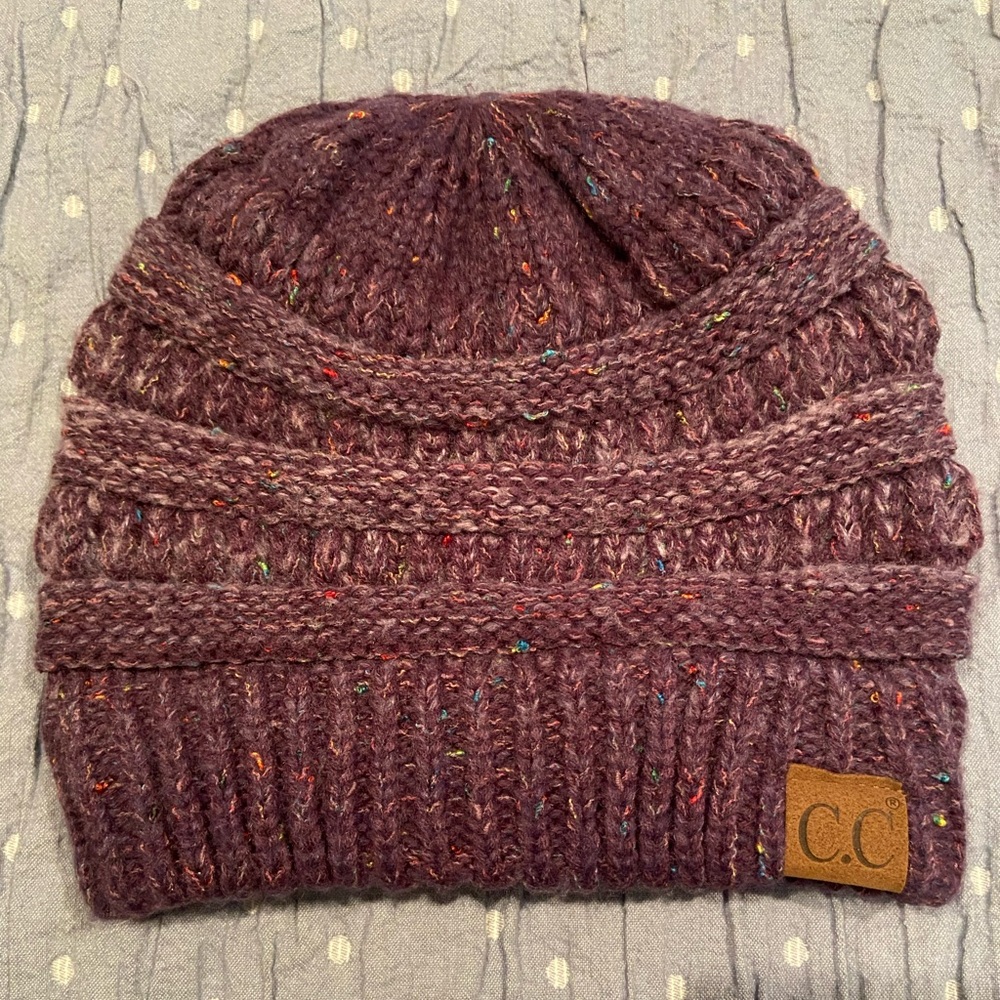C.C Purple Knit Beanie